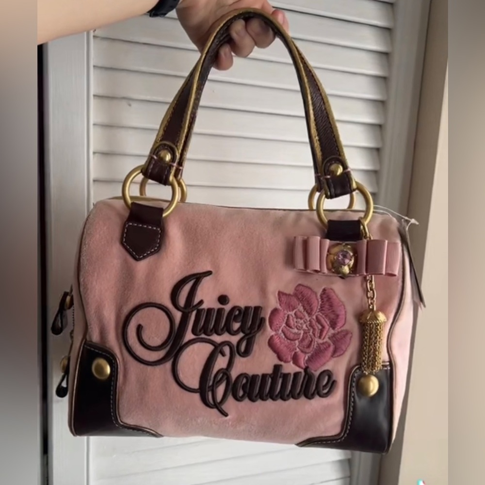 Juicy Couture Pink and Brown Handbag